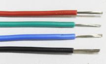 4-Voudige Silicone Draadset 0.5mm² Rood, Groen, Blauw en Zwart