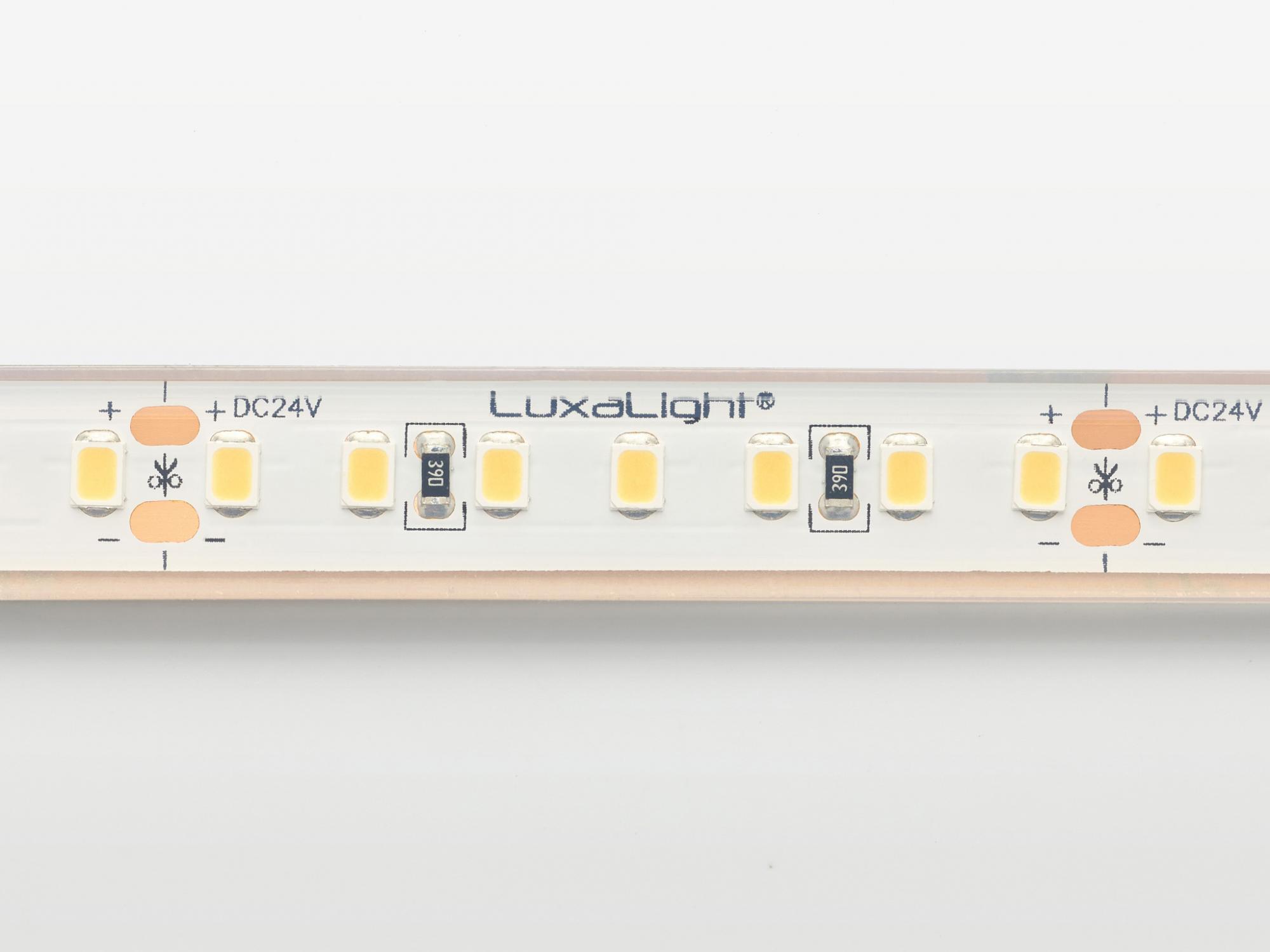 LuxaLight Long Life LED-strip Neutral White Waterproof (24 Volt, 140 LEDs, 2835, IP68)