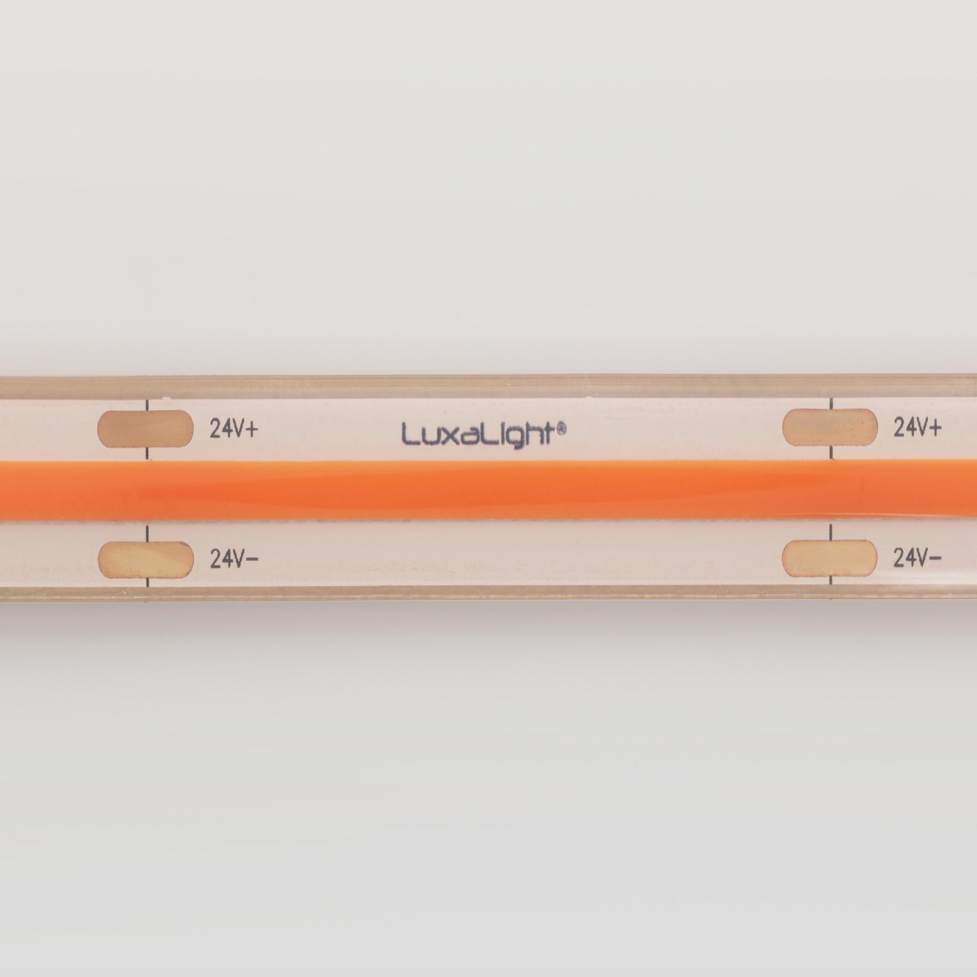 LuxaLight COB LED-strip Red Waterproof (24 Volt, 512 LEDs, COB, IP68)