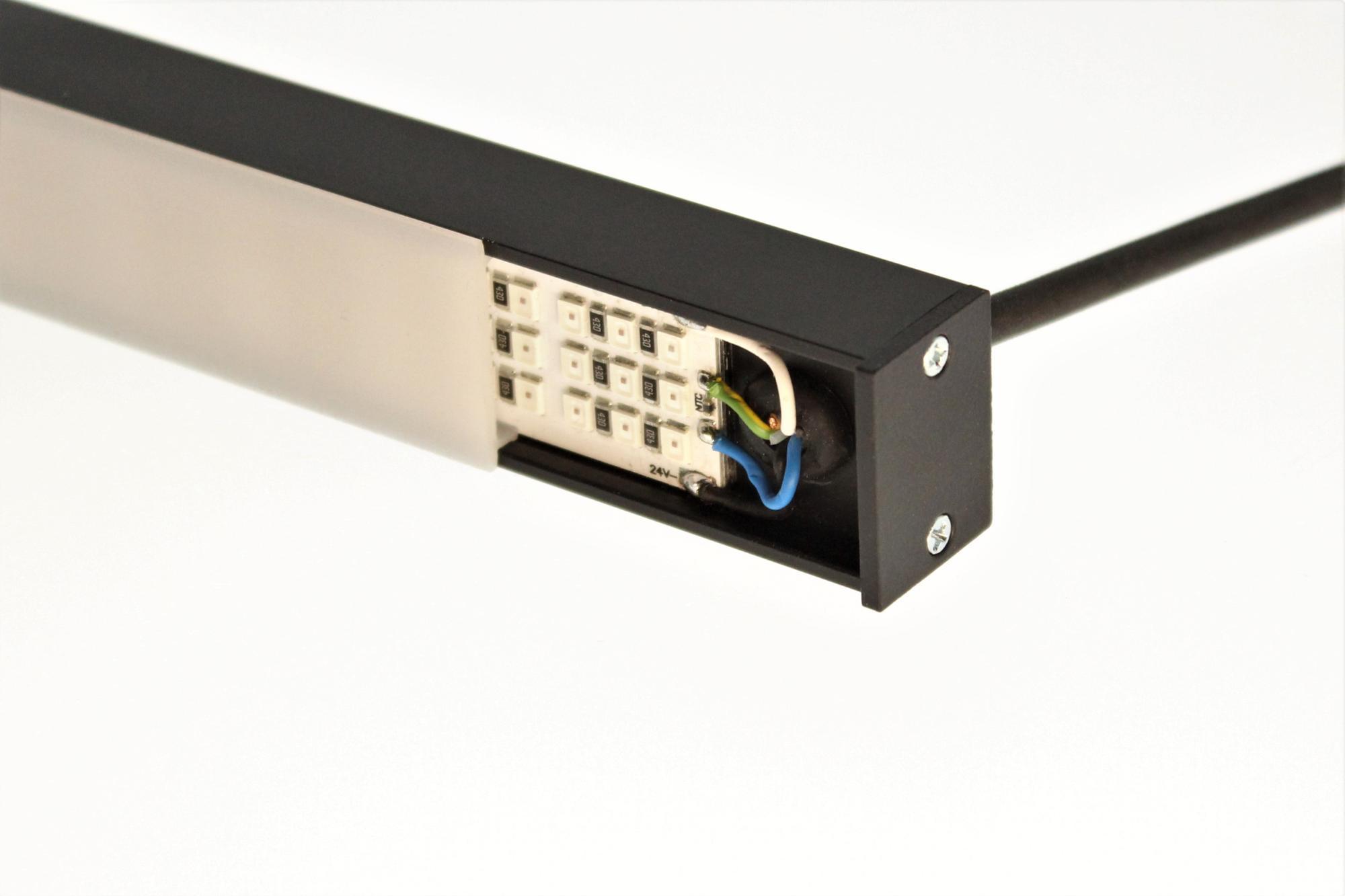 LuxaLight Industriële LED Armatuur Opaline cover UV-A 405nm 24.2x16mm (24 Volt, 2835, IP64)