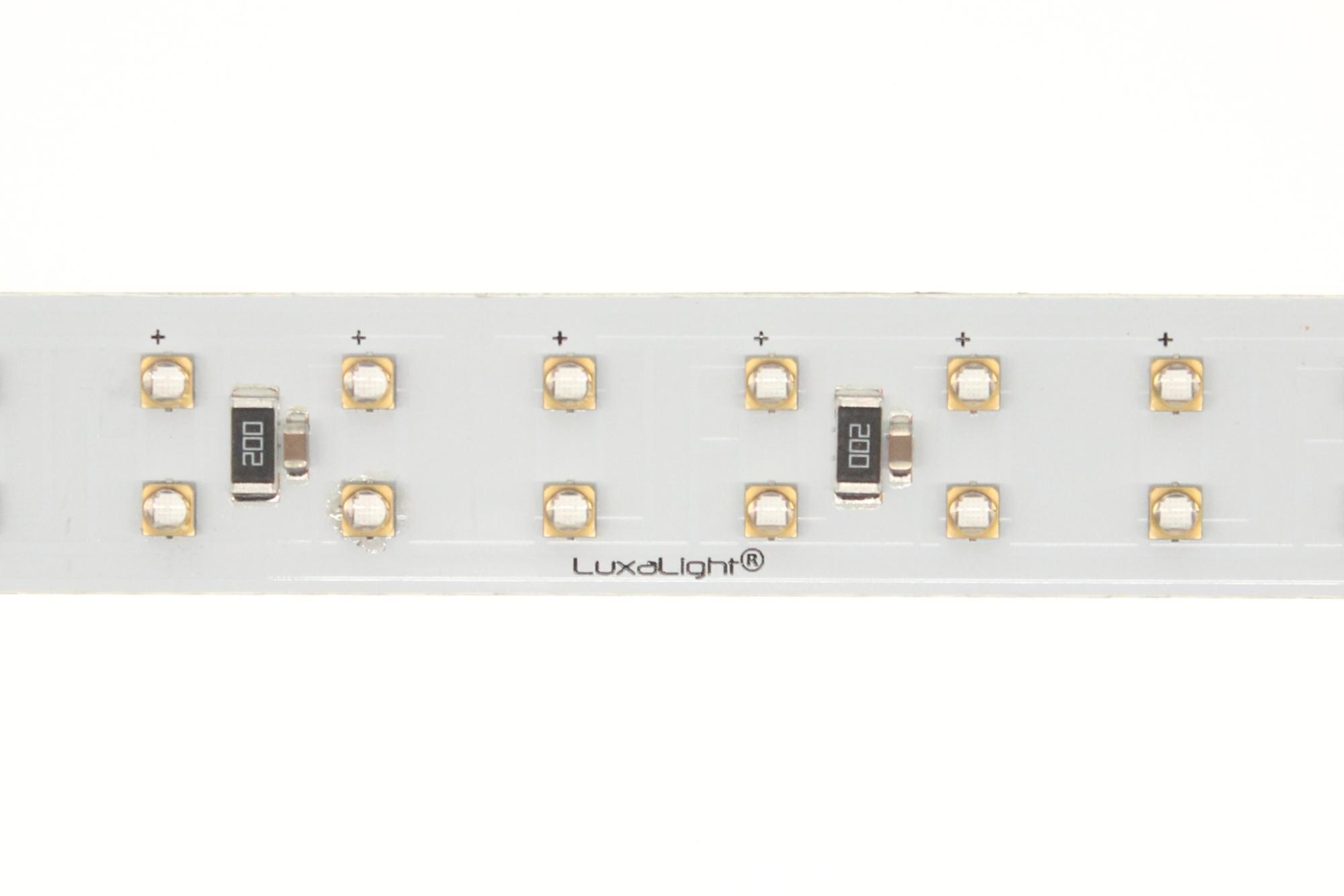  LuxaLight Industriële LED Armatuur Kwartsglas UV-A 365nm 3535 60° 26.6x23.5mm (24 Volt, 3535, IP64, 30 LEDs)