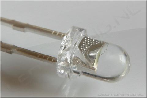 Ronde LED 3mm 25° 12000mcd Wit