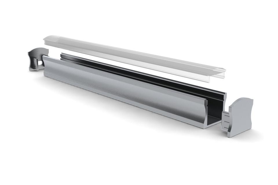 Lenskap Polycarbonaat 2 Meter 17mm Helder Transparant 60 Graden