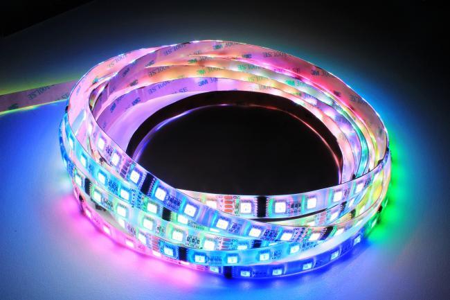 LuxaLight Long Life LED-strip Full-color Beschermd DMX512 (24 Volt, 60 LEDs, 5050, IP64)
