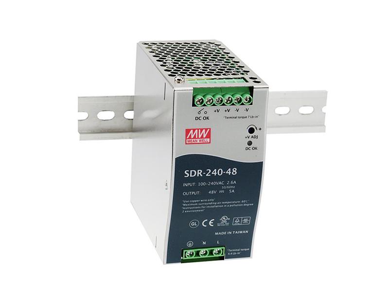 Mean Well Industriële DIN rail voeding 24 Volt 10A 240 Watt