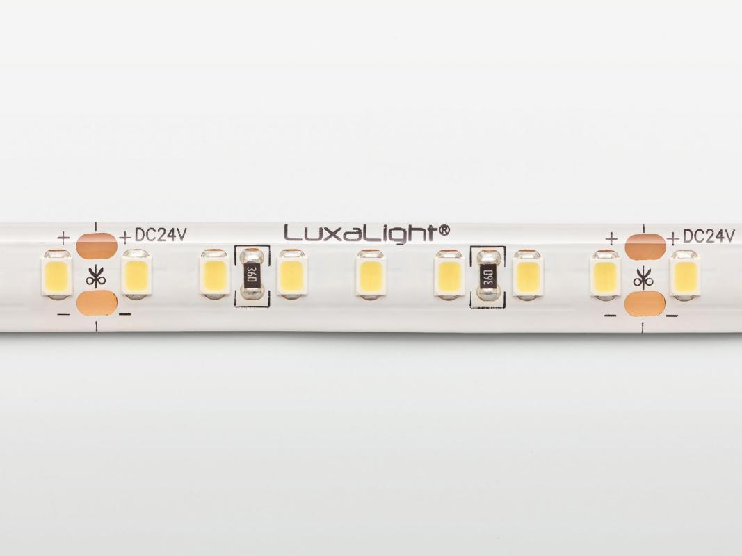 LuxaLight LED-strip White 5500K Protected (24 Volt, 140 LEDs, 2835, IP64)