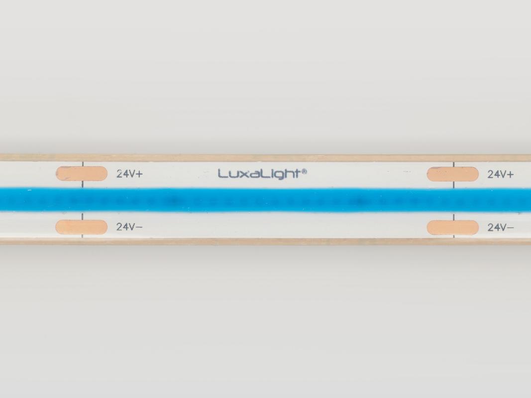 LuxaLight COB LED-strip Blauw Waterdicht (24 Volt, 512 LEDs, COB, IP68)