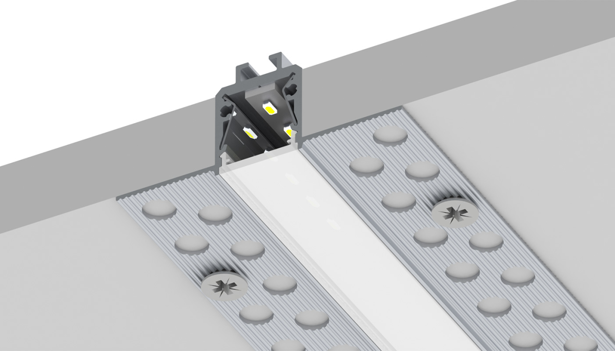 LED-strip Plasterboard Profile 3 Meter 17.5mm x 19mm