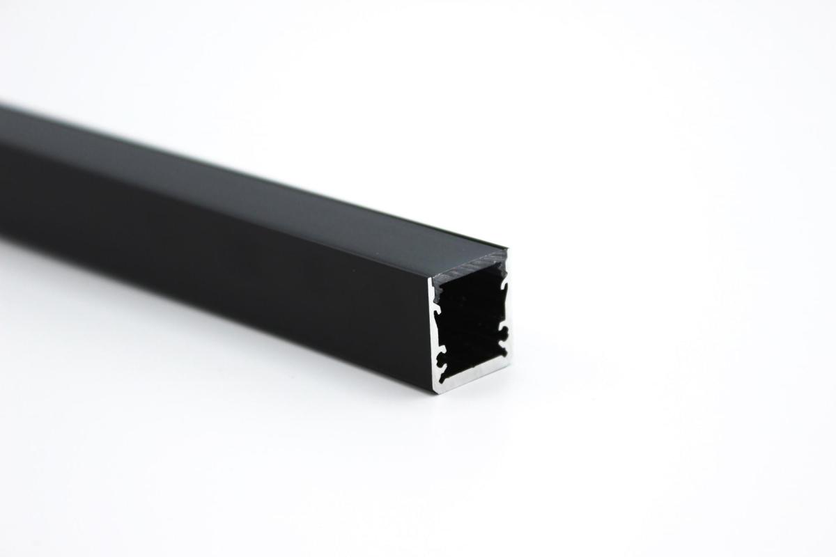 LED-strip Profile 3 Meter Black 17.5mm X 19mm Surface Mounted