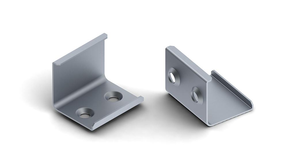 Steel Mounting Clip for LED-strip Profile 18mm x 18mm