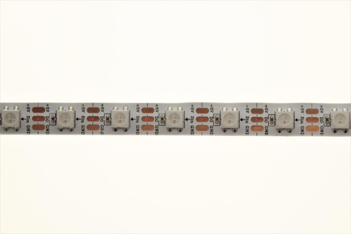 LuxaLight Pixel LED-strip SK6812 Digitaal RGB High Power Beschermd (5 Volt, 60 LEDs, 5050, IP64)