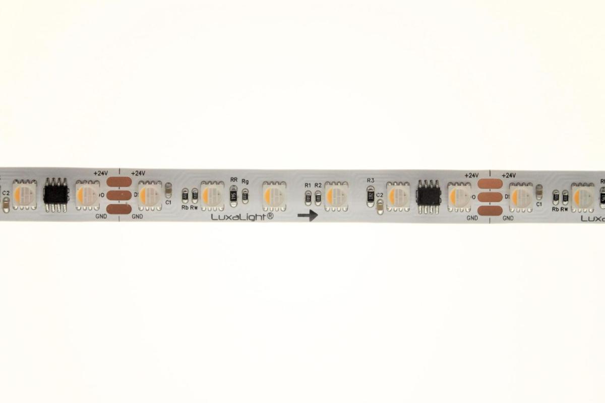 LuxaLight Pixel LED-strip TM1814 Digitaal RGBWW High Power Beschermd (24 Volt, 72 LEDs, 5050, IP64)