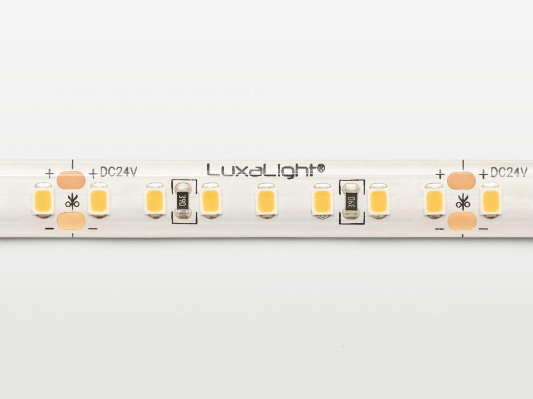LuxaLight LED-strip Full Spectrum White 5500K Protected (24 Volt, 140 LEDs, 2835, IP64)