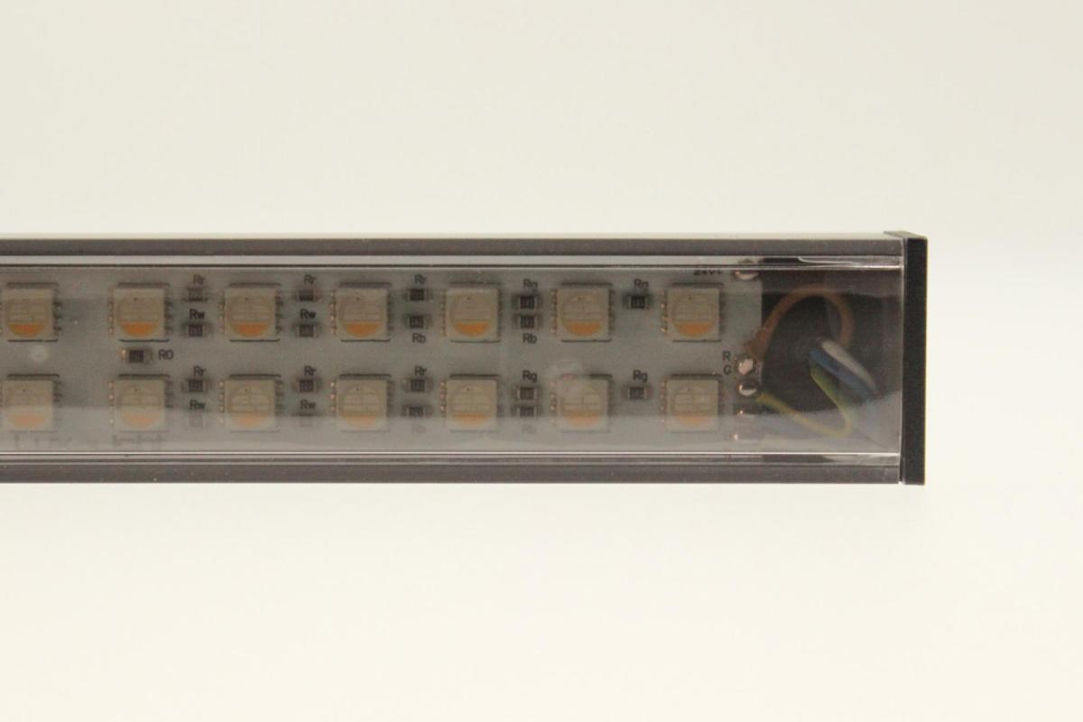 LuxaLight Industrial LED Fixture Polarised cover RGBW 24.2x16mm (24 Volt, 5050, IP64)