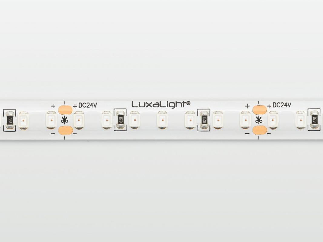 LuxaLight LED-strip Yellow Protected (24 Volt, 140 LEDs, 2835, IP64)