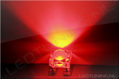 5mm SuperFlux LED 80° 5000mcd Red