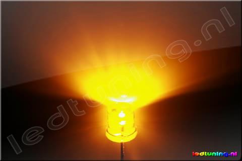 Flat Top LED 5mm 90° 2200mcd Yellow