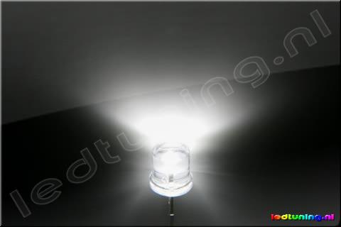 Vlakke Top LED 5mm 90° 2800mcd Wit