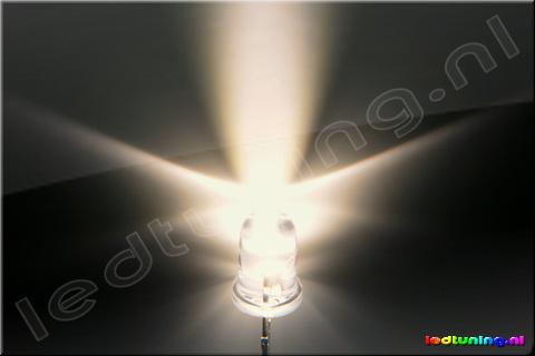 Ronde LED 5mm 15° 18000mcd Warm Wit