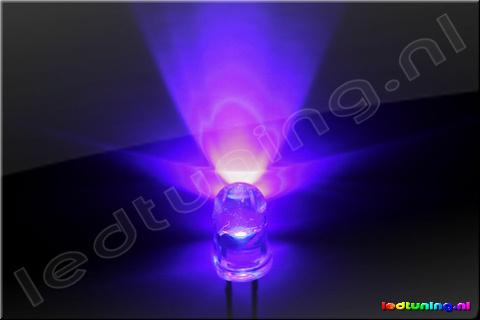 Round LED 5mm T1¾ 30° 12mW UV 405nm