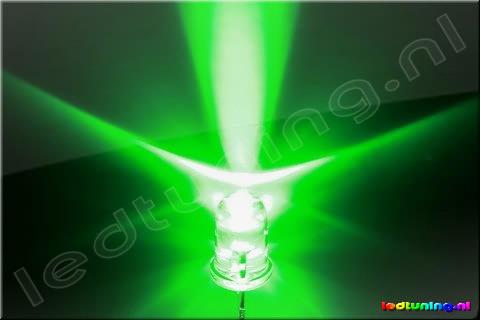 Round Flash-LED 5mm 15° 9000mcd Green