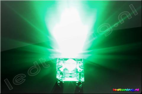 3mm SuperFlux LED 75° 4500mcd Groen