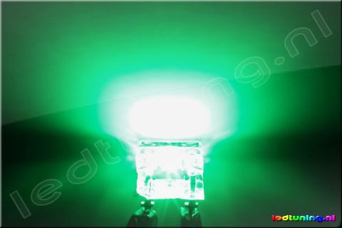 Flat SuperFlux LED 120° 2200mcd Green