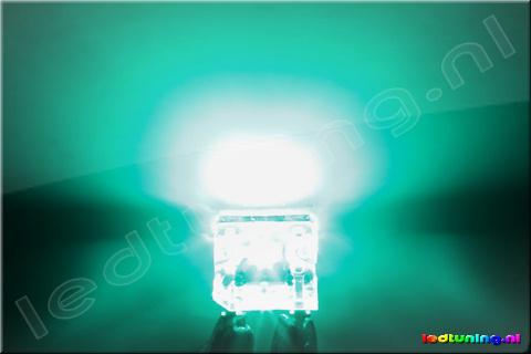 Flat SuperFlux LED 120° 2200mcd Turquoise