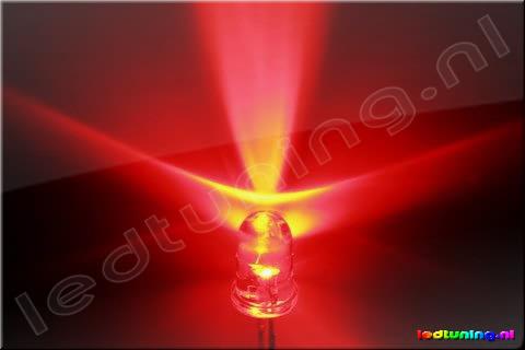 Round Flash-LED 5mm 15° 9000mcd Red
