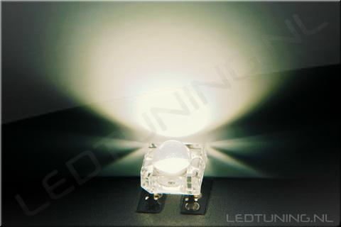 5mm SuperFlux LED 80° 5500mcd Warm Wit