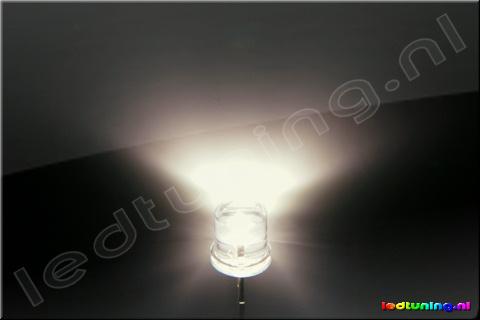 Vlakke Top LED 5mm 90° 2800mcd Warm Wit