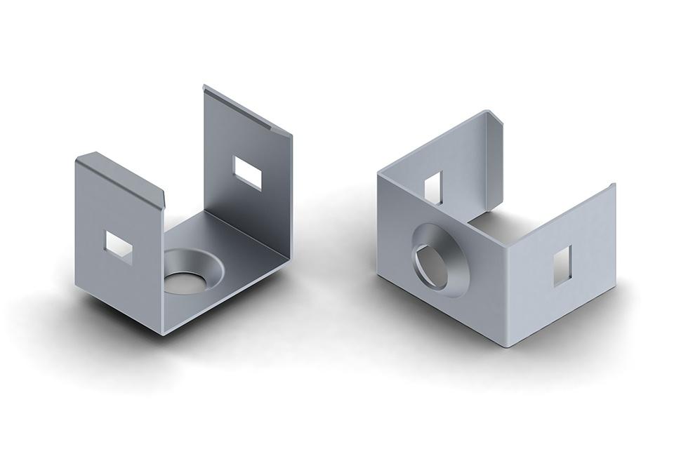 Stainless Steel Mounting Clip for LED-strip Profile 17.5mm x 15mm