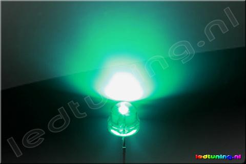 Strawhat LED 120° 5mm 2000mcd Bluish Green