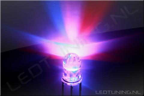 Bi-color 5mm LED Red-Blue C.C.