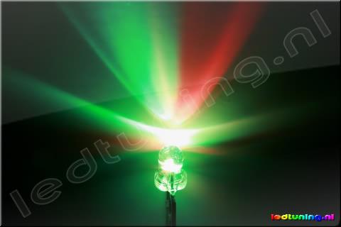 Bi-color 3mm LED Rood-Groen C.C.