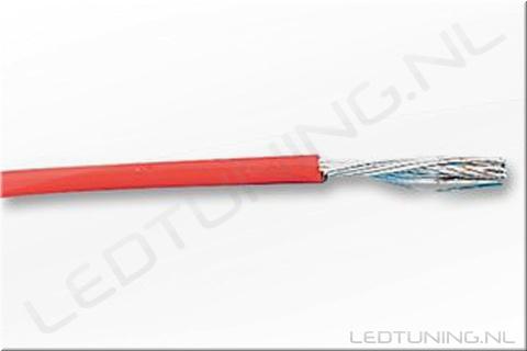 Silicone Draad 0.5mm² Rood