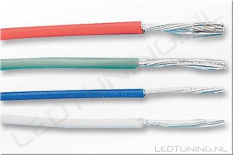 4-Way Silicone Wire Set 0.5mm² Red, Green, Blue and White