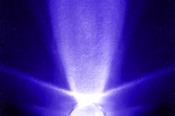 Deep blue with violet accent (430 nm)