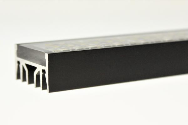 Side view moulded LED fixture for machine vision applications