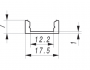 LED-strip Profile 3 Meter 17.5mm x 7mm Surface Mounted