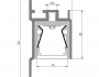 Plasterboard Base Coveprofile, WALL INSTALLATION 3 Meter