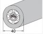 Silicone Extrusion Cilinder Ø40mm 360°