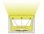 Silicone Extrusion Top View 20mm x 27mm 120°