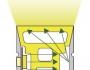 Silicone Extrusion Side View 20mm x 20mm 120°