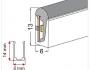 Siliconen Extrusie Side View 13mm x 6mm 180°