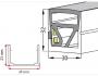 Siliconen Extrusie Side View 32mm x 30mm 120°