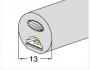 Siliconen Extrusie Cilinder Ø13mm 270°