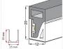 Siliconen Extrusie Side View 20mm x 12mm 180°