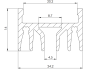 LED-strip Profiel 3 meter 24.2mm x 16mm Opbouw zwart