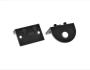 Mountingbracket Endcap 24.2mm x 16mm surface mounted black